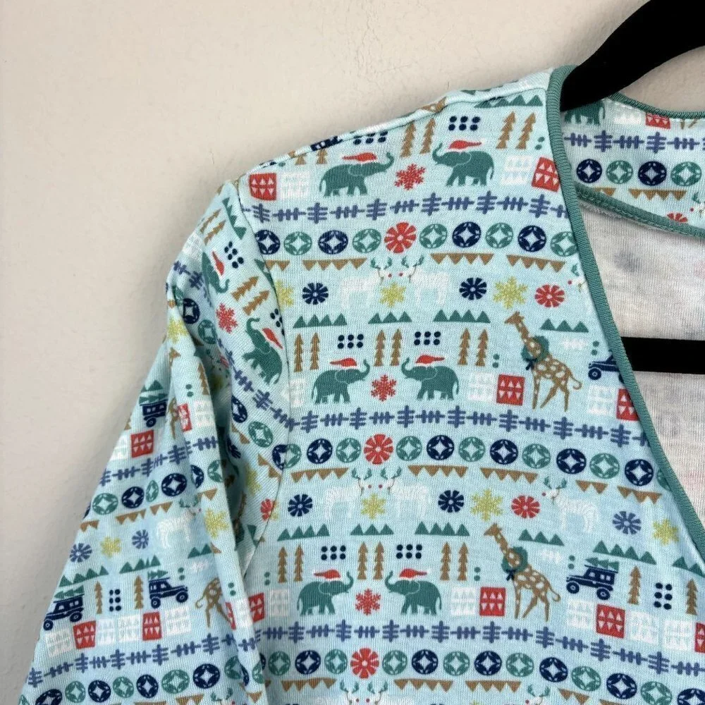 SummerSalt Cotton Holiday Pajama Top M